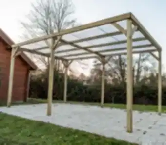 E.Leclerc Brico Carport autoclavé 14.99 m2 bois - car 3051a2 - habrita offre