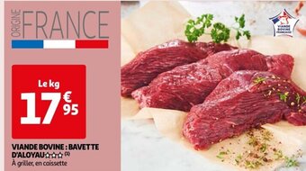 Auchan VIANDE BOVINE : BAVETTE D'ALOYAU offre