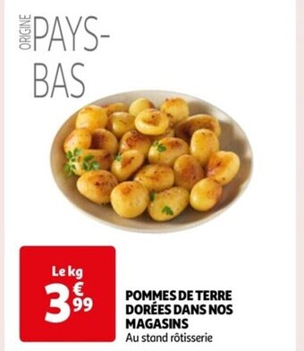 Auchan POMMES DE TERRE DORÉES DANS NOS MAGASINS offre