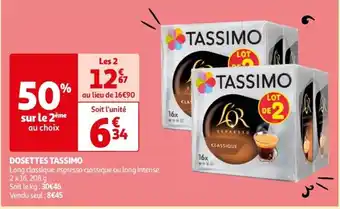 Auchan DOSETTES TASSIMO offre