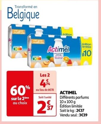 Auchan Actimel offre