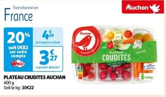 Auchan PLATEAU CRUDITES AUCHAN offre