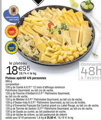 Cora x Carrefour Plateau apéritif 4/6 personnes offre