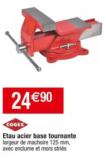 Cora x Carrefour Cogex etau acier base tournante offre