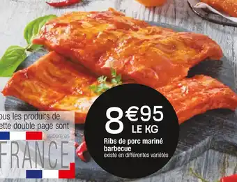 Cora x Carrefour Ribs de porc mariné barbecue offre