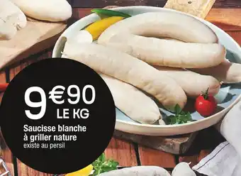 Cora x Carrefour Saucisse blanche à griller nature offre