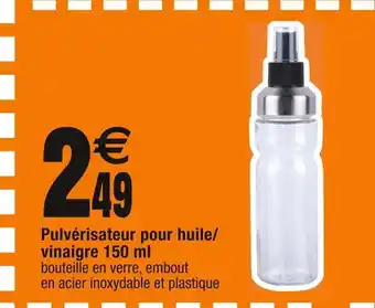Cora x Carrefour Pulvérisateur pour huile/vinaigre 150 ml offre