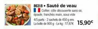 Thiriet Sauté de veau offre