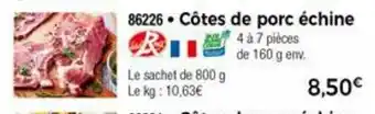 Thiriet Côtes de porc échine offre
