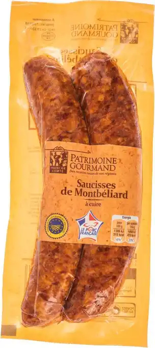 Patrimoine gourmand saucisses de montbéliard igp