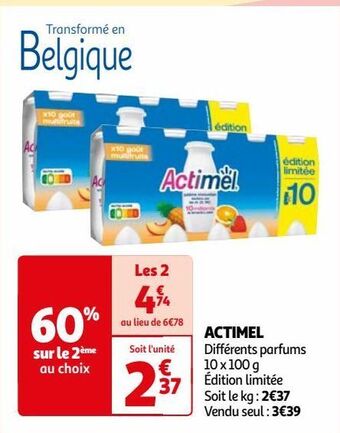Auchan Actimel offre