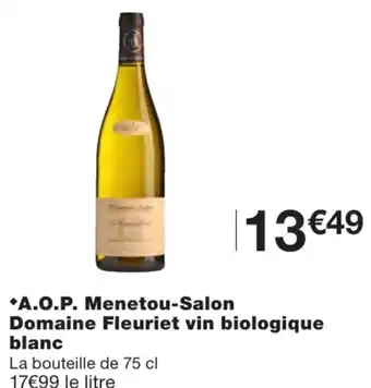 Monoprix A.O.P Menetou-Salon Domaine Fleuriet offre