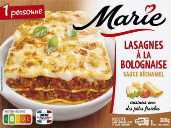 Match Marie lasagnes à la bolognaise offre