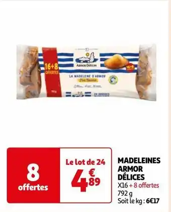 Auchan Madeleines armor délices offre