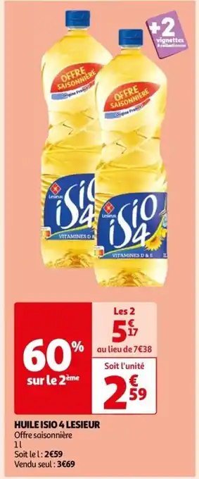 Auchan HUILE ISIO 4 LESIEUR Offre saisonnière offre