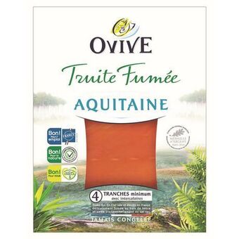 Auchan Supermarché Truite fumée d'aquitaine ovive offre