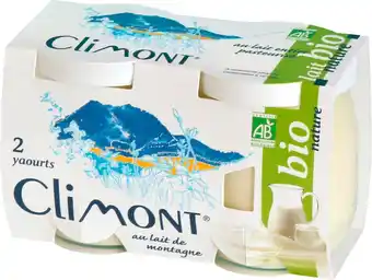 Match Climont yaourt bio nature offre