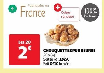 Auchan Chouquettes pur beurre offre