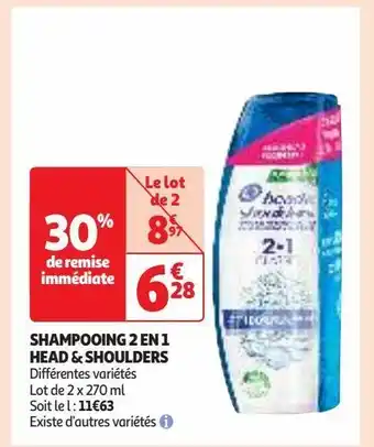 Auchan Supermarché Shampooing 2 en 1 head & shoulders offre