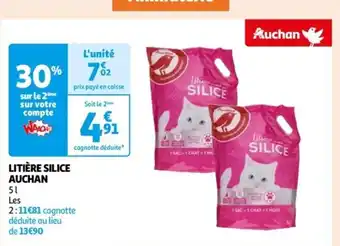 Auchan LITIÈRE SILICE AUCHAN offre