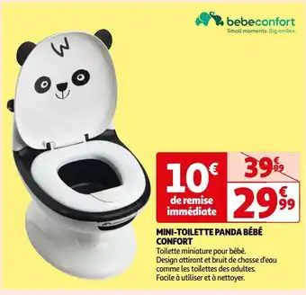 Auchan Tmini-toilette panda bébé confort offre