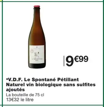 V.D.F Le Spontane Petillant Naturel