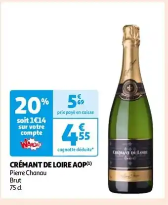 Auchan CRÉMANT DE LOIRE AOP(¹) offre