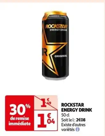 Auchan ROCKSTAR ENERGY DRINK 50 cl offre