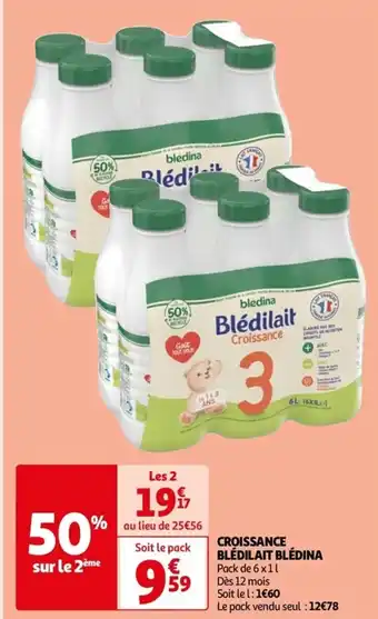 Auchan CROISSANCE BLÉDILAIT BLÉDINA offre
