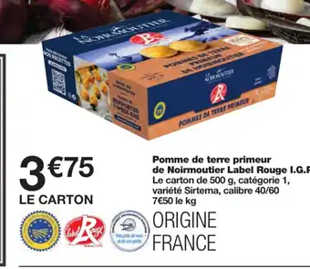 Monoprix Pomme de terre primeur de Noirmoutier offre