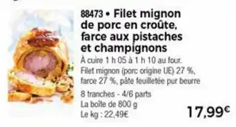 Thiriet Filet mignon de porc en croûte offre