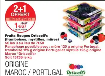 Monoprix Fruits Rouges Driscoll's offre