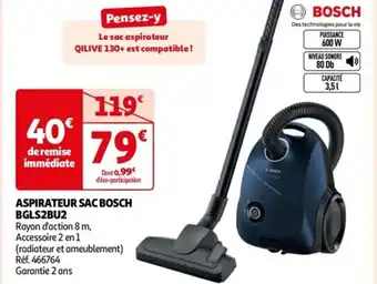 Auchan ASPIRATEUR SAC BOSCH BGLS2BU2 offre