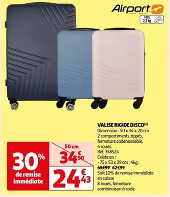 Auchan VALISE RIGIDE DISCO(¹) offre