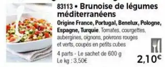 Thiriet Brunoise de légumes méditerranéens offre