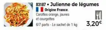 Thiriet Julienne de légumes offre