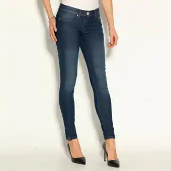 3 suisses 3 suisses - jean bas zippés femme - bleu - promo mode femme offre