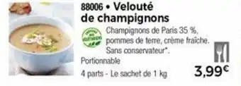 Thiriet Velouté de champignons offre