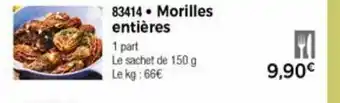 Thiriet Morilles entières offre