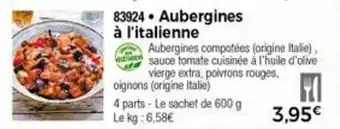 Thiriet Aubergines à l'italienne offre