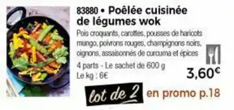 Thiriet Poêlée cuisinée de légumes wok offre
