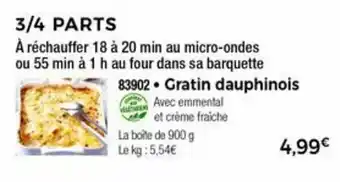 Thiriet Gratin dauphinois offre