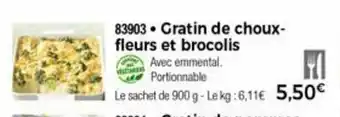 Thiriet Gratin de choux-fleurs et brocolis offre