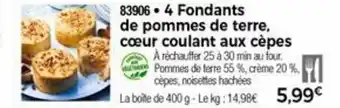 Thiriet 4 Fondants de pommes de terre offre
