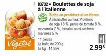 Thiriet Boulettes de soja à l'italienne offre
