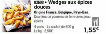 Thiriet Wedges aux épices douces offre
