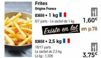 Thiriet Frites offre