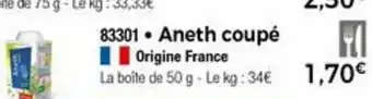 Thiriet Aneth coupé offre