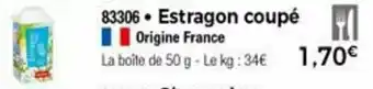 Thiriet Estragon coupé offre