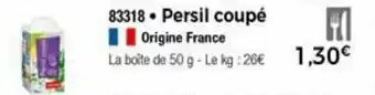 Thiriet Persil coupé offre